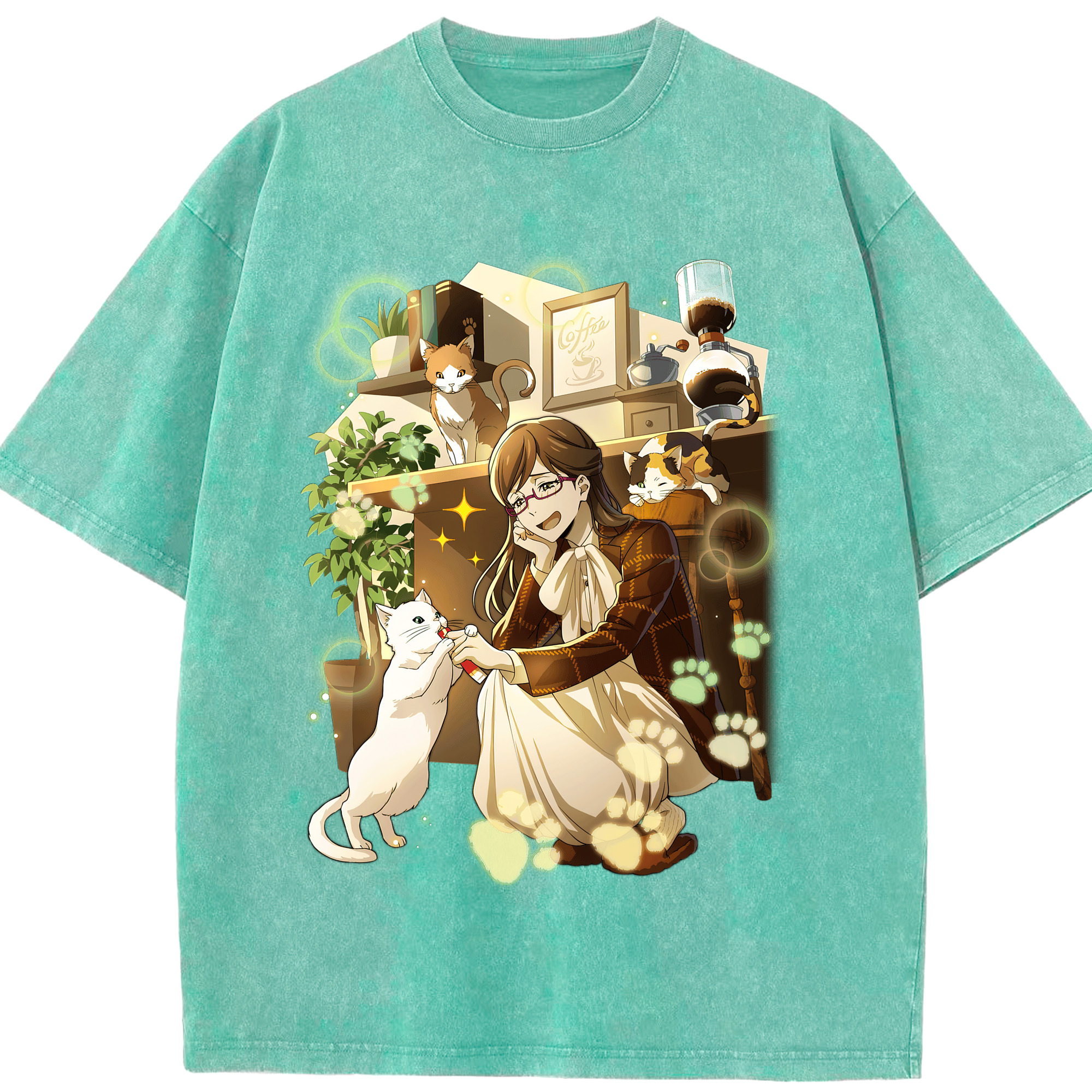 （画像用） 文豪ストレイドッグス Bungo Stray Dogs 綿100% ヴィンテージ風 半袖Tシャツ（フロントプリント）